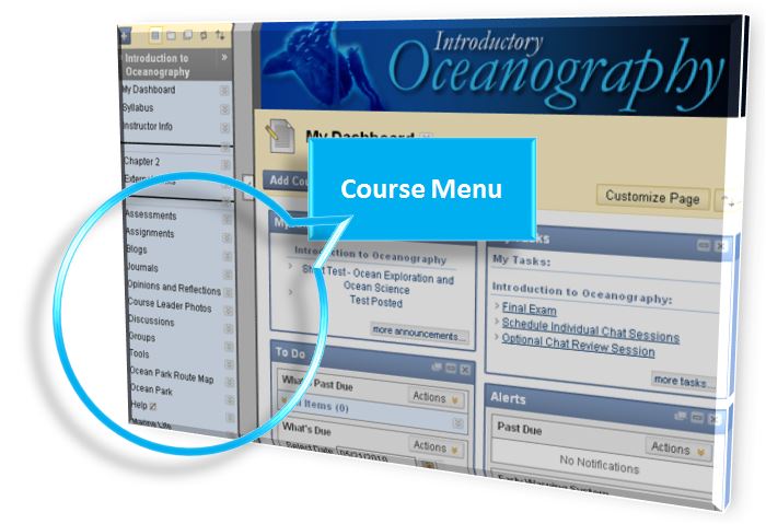 Blackboard Course Menu