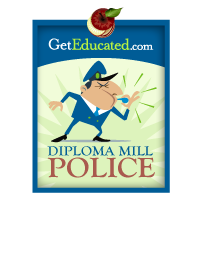 The Diploma Mill Police alert consumers to online degree scams.