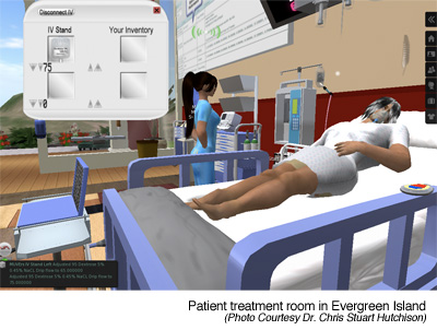 Virtual Patient Treatment Room in Second Life