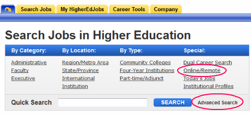 Higher Ed Jobs Search - Remote and Online Teaching Job Openings