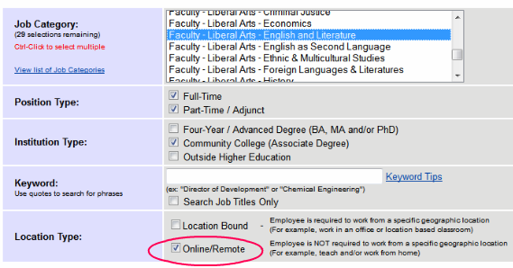 Higher Ed Jobs Advanced Search Higher Ed Jobs Advanced Search