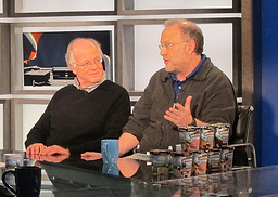 Ben and Jerry on a TV talk show