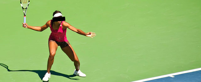 Famous online alumni, Venus Williams, playing tennis