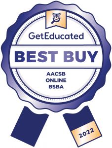 Rankings of AACSB accredited online schools for BSBA