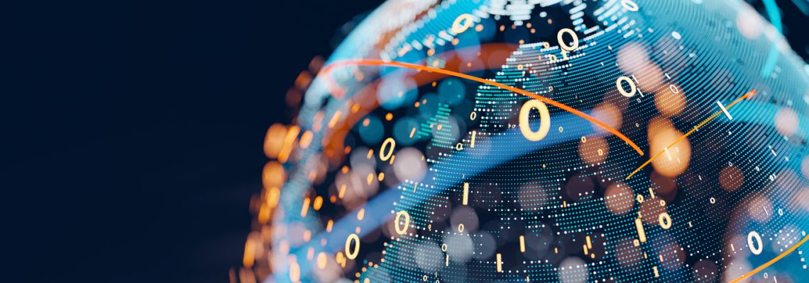 Global connection Cybersecurity Specialist keep global data safe.