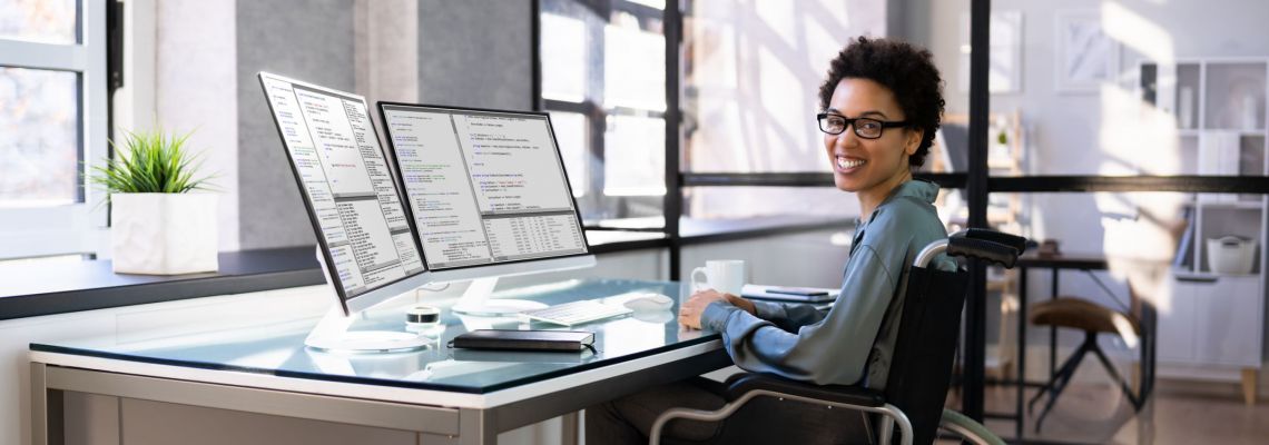 how to become a medial coder, African American Woman Programmer. Girl Coding how to become a medial coder