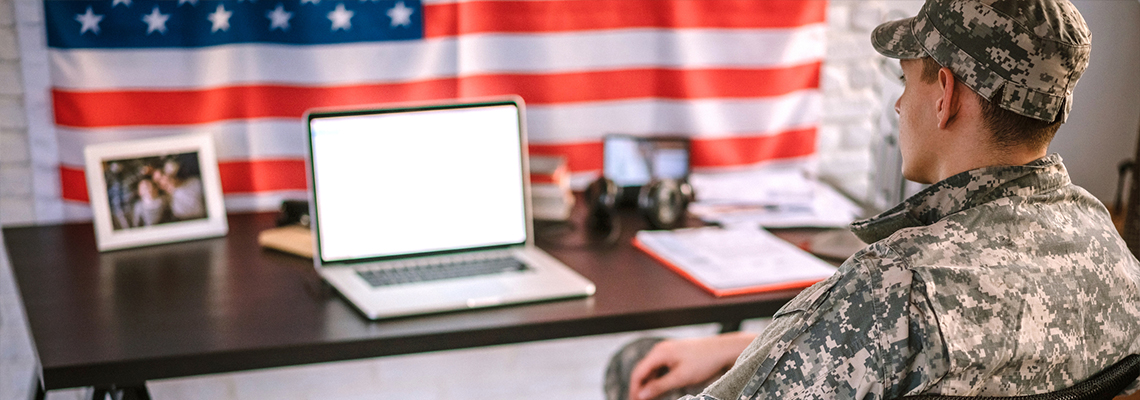 This veteran used his military education benefits at an online college