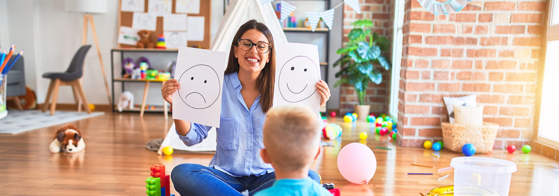 Graduate of a master's in child development online working with client Graduate of a master's in child development online working with client