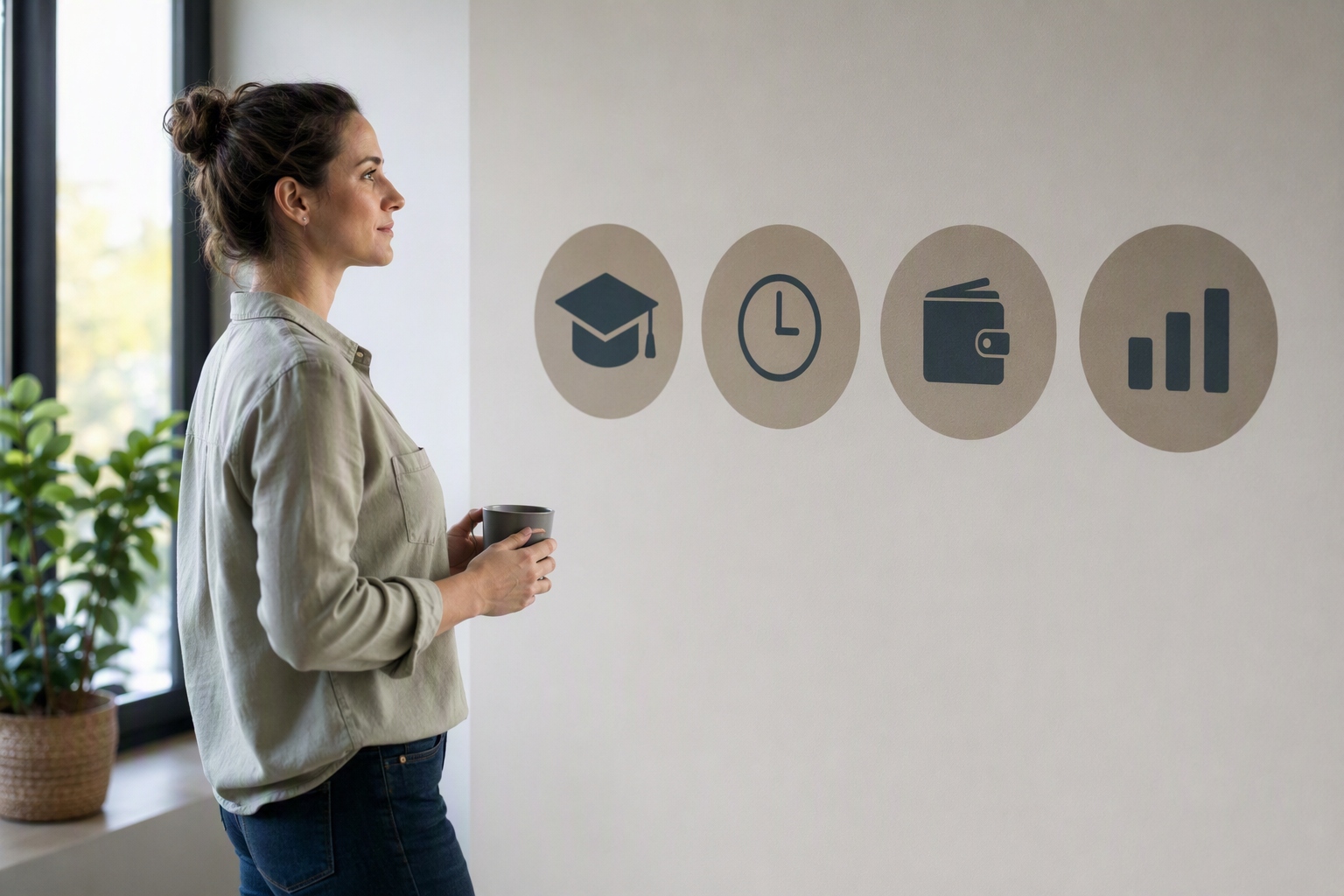 Cost audit illustration comparing online business analytics master's programs for adult learners