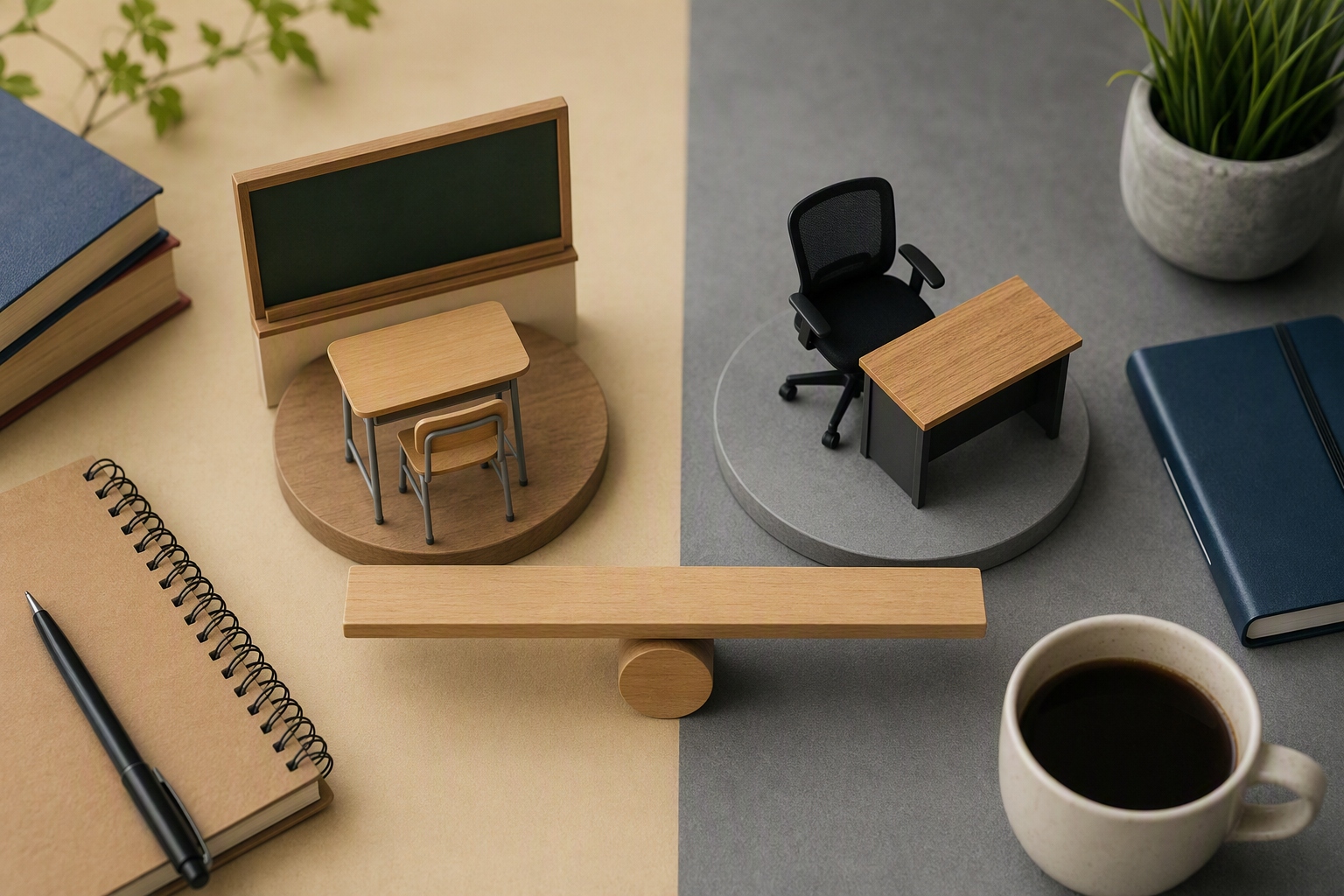 Comparison of school curriculum and corporate training programs for instructional design careers
