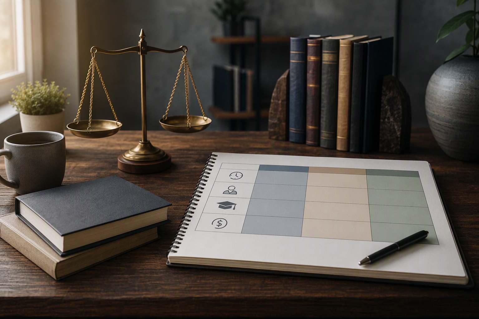 Comparison table showing costs and fit for online criminal justice bachelor's degree