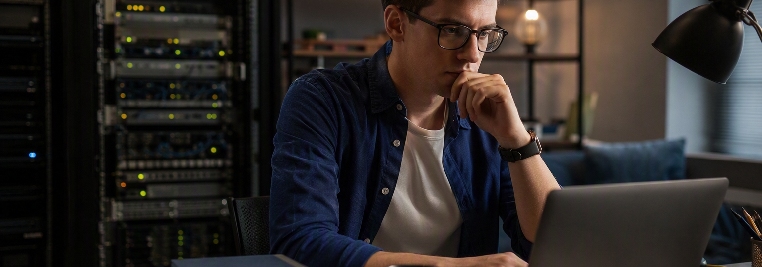 Adult learners discussing cybersecurity degree options in a modern study environment