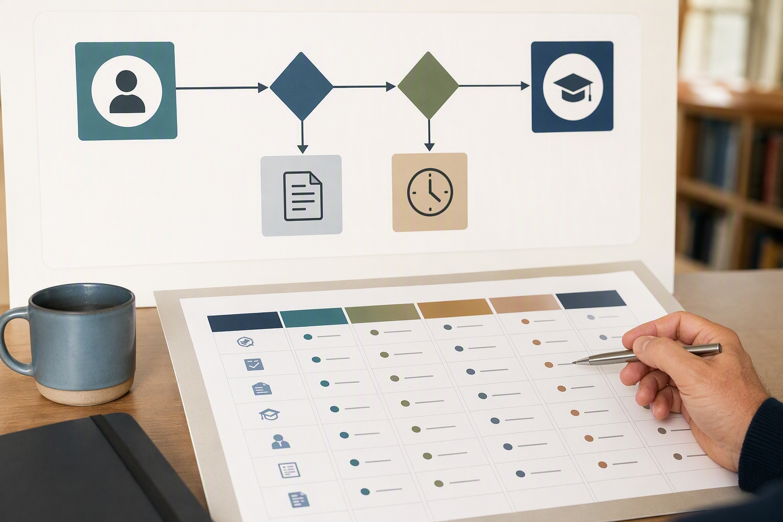 Decision diagram for transfer credits in online data science master's program admissions
