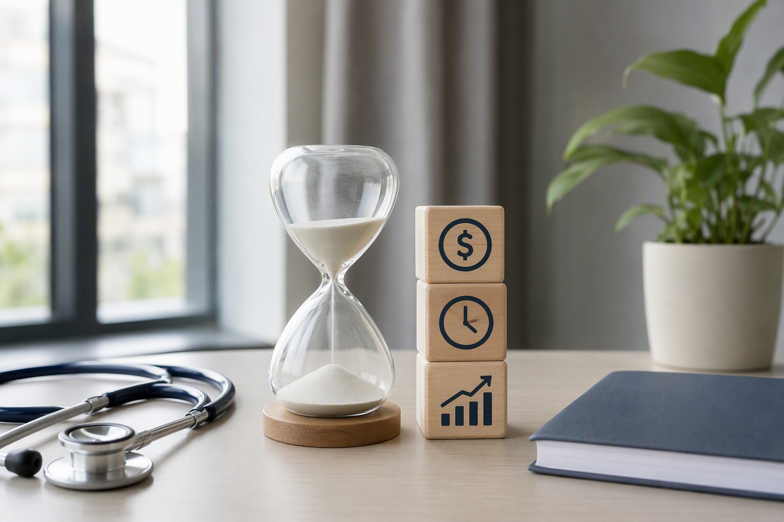 Checklist comparing costs, time requirements, and promotion opportunities for online doctorate in healthcare administration