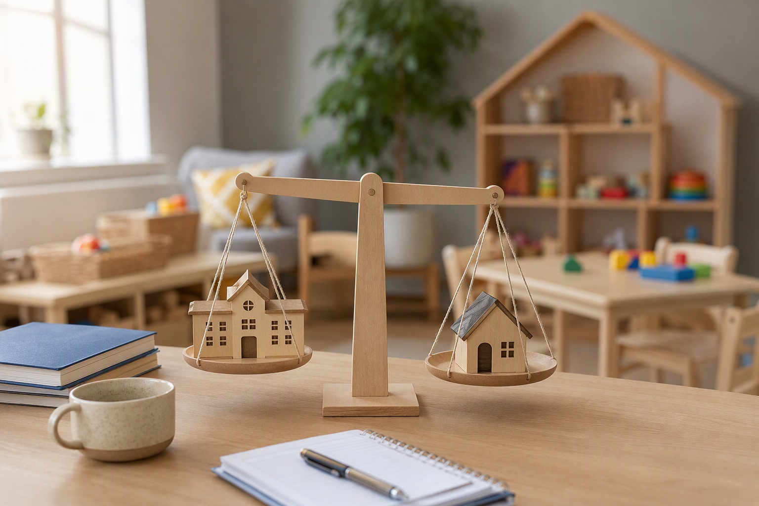 Comparison of licensed school and child-care settings for early childhood education careers