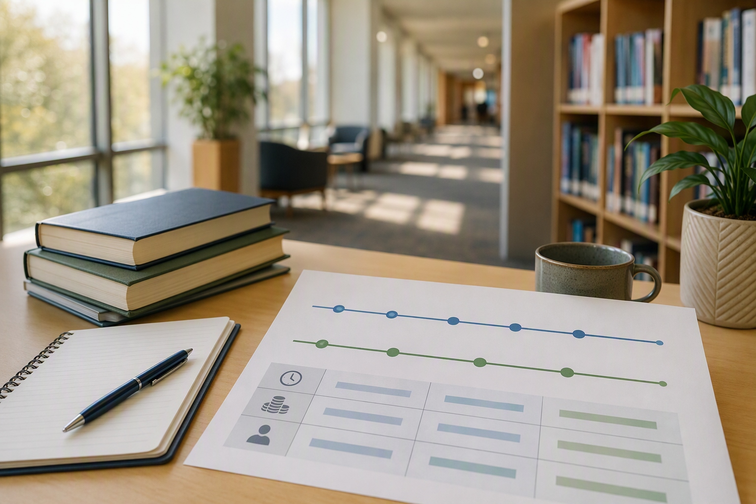 Timeline comparing accelerated and standard terms for an online English bachelor's degree