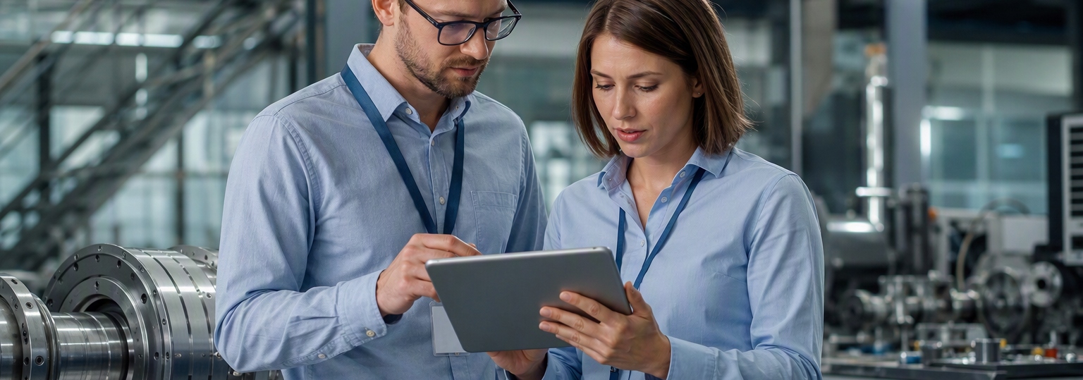 Adult studying in a modern workspace, focused on an online engineering management certificate program