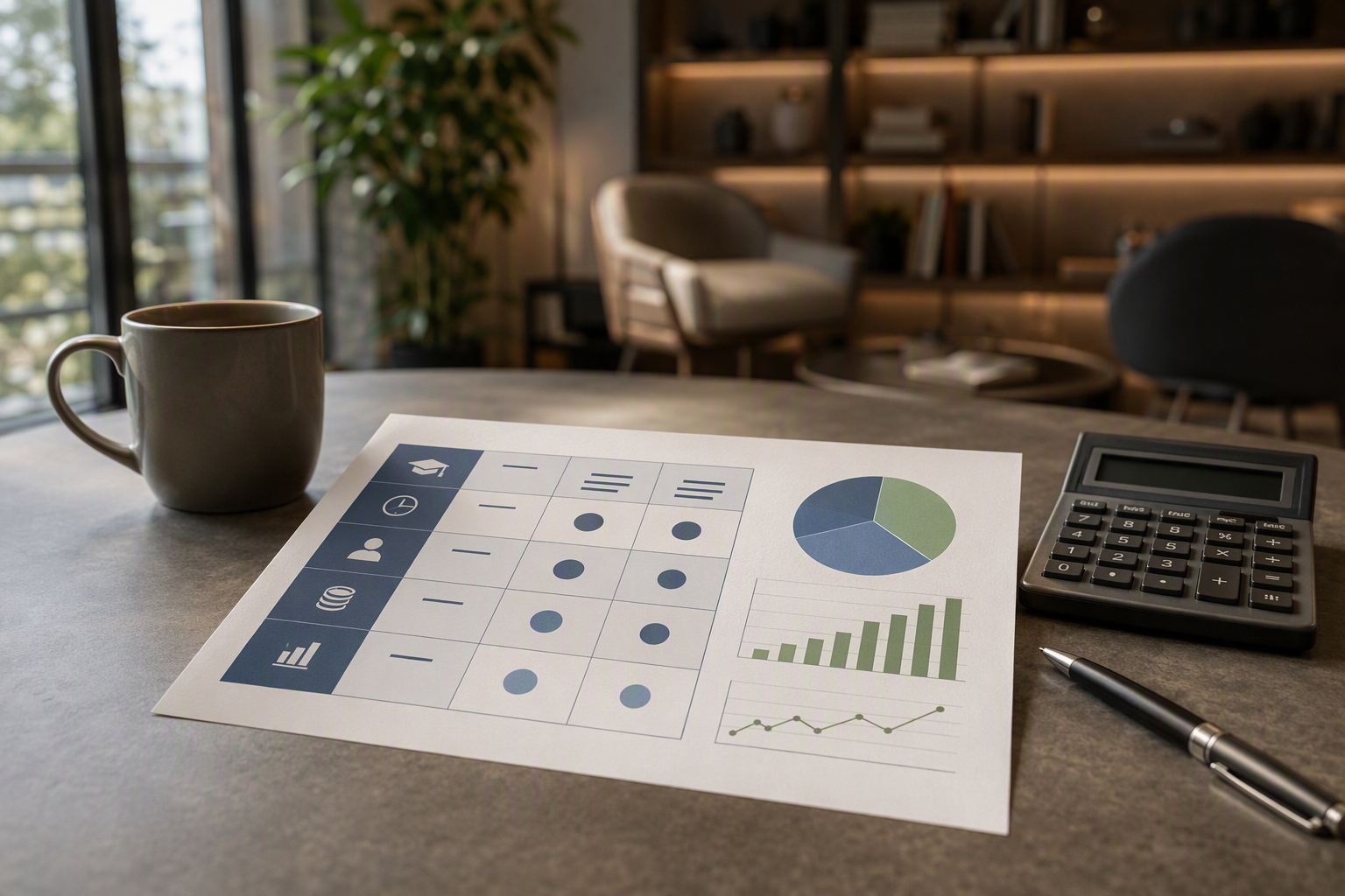 Cost and time worksheet graphic for online graduate certificate in engineering management