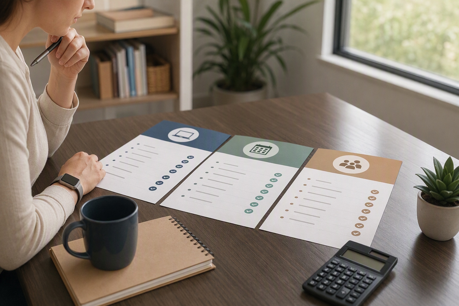 Table comparing costs and formats for an online health science bachelor's degree