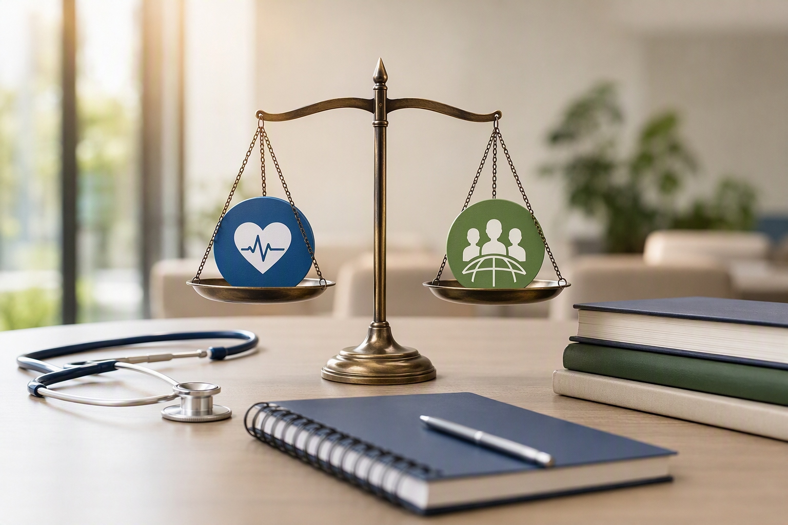 Comparison graphic highlighting key differences between MHA and healthcare MBA programs
