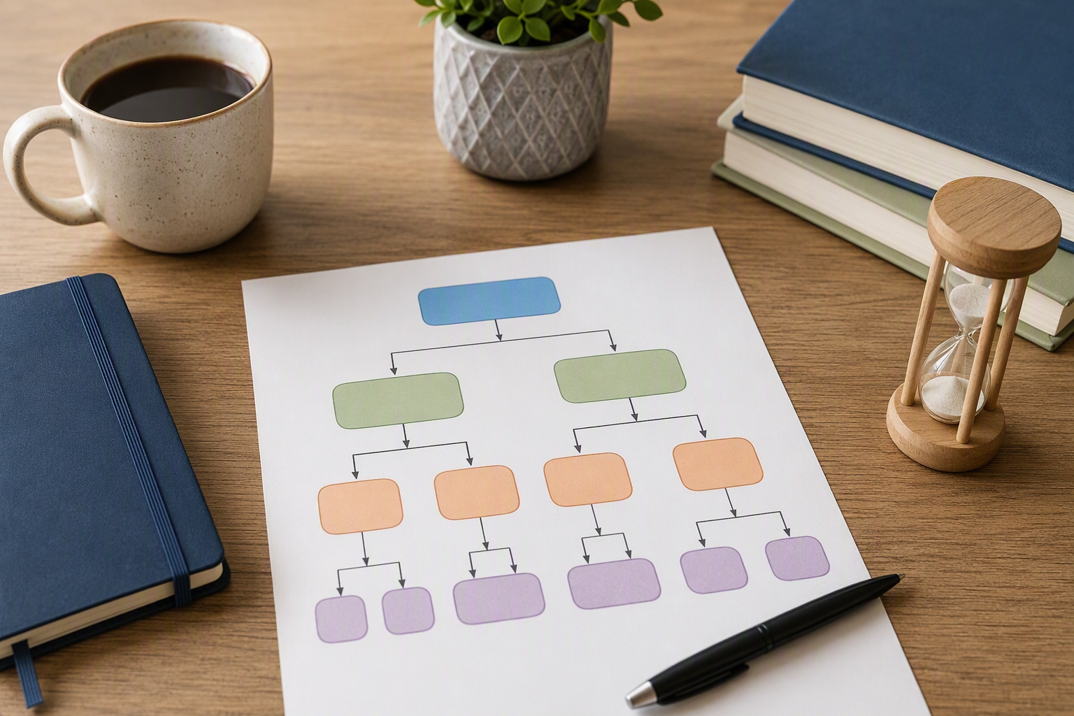 Decision tree illustrating elective choices for online liberal arts associate degree