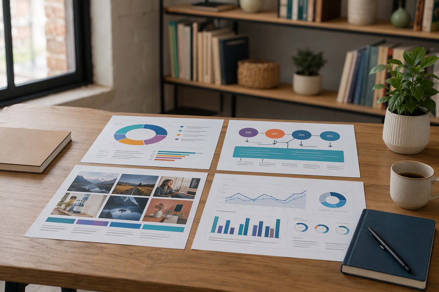 Sample online marketing campaign dashboard and content portfolio for master's degree students