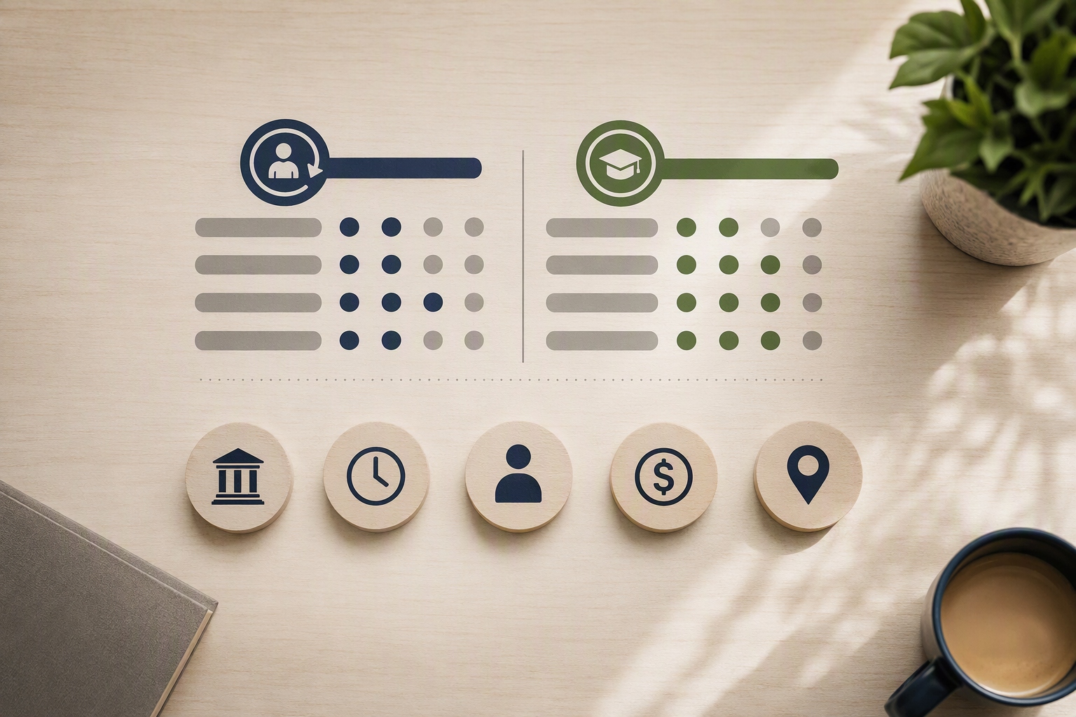 Transfer credit comparison graphic for online master’s in emergency management admissions