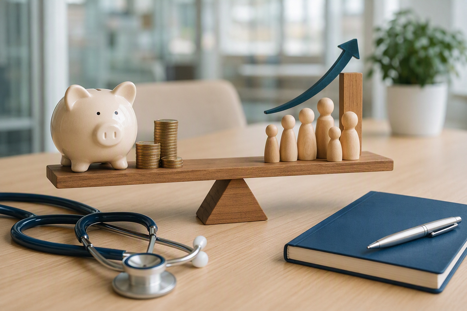 Graph comparing costs and career advancement for online nursing administration master's degree