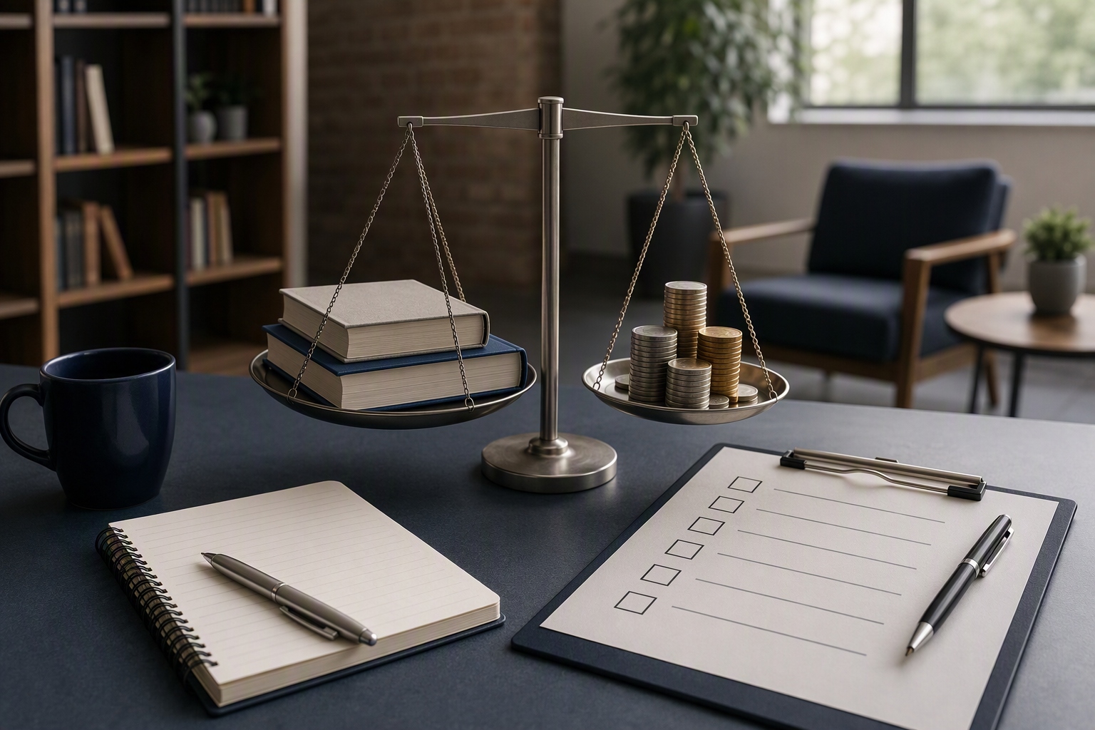 Cost checklist comparing online project management master's and PMP credentials