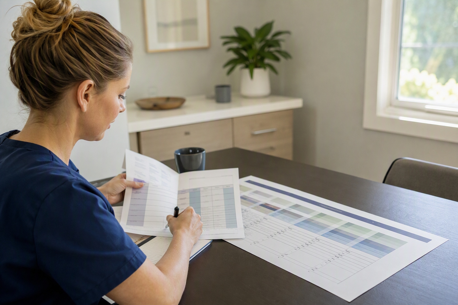 Cost worksheet showing expenses related to online RN to BSN programs for nurses