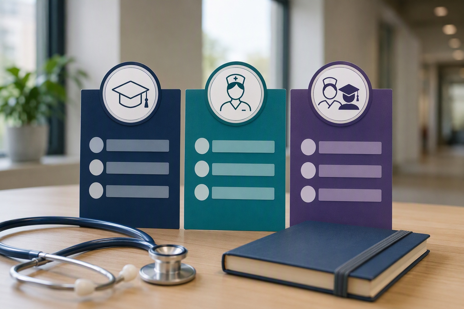 Comparison graphic showing costs of online nursing administration master's programs and degree routes