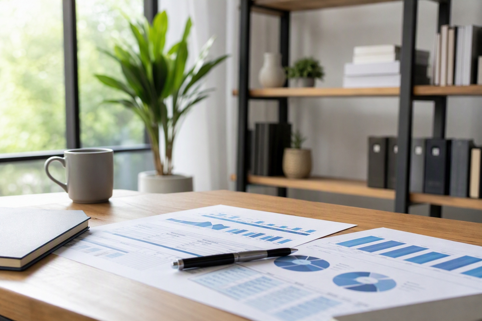 Finance professional analyzing reports while comparing entry-level job roles and salaries