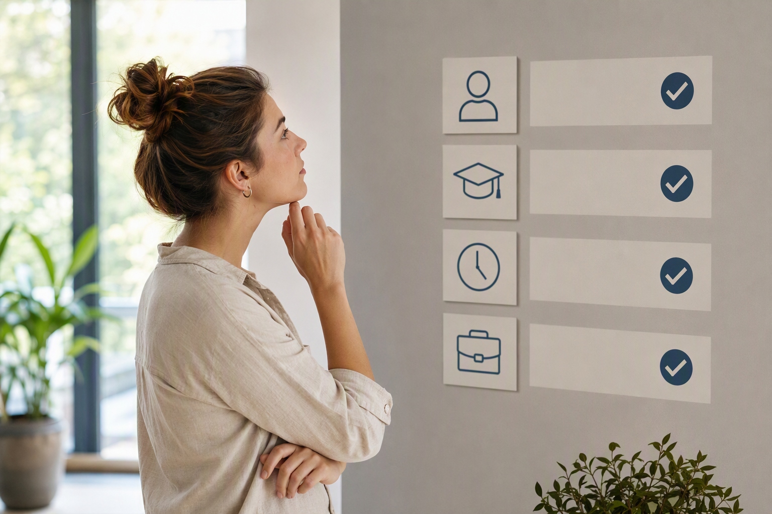 Checklist of requirements for earning an online behavioral science certificate