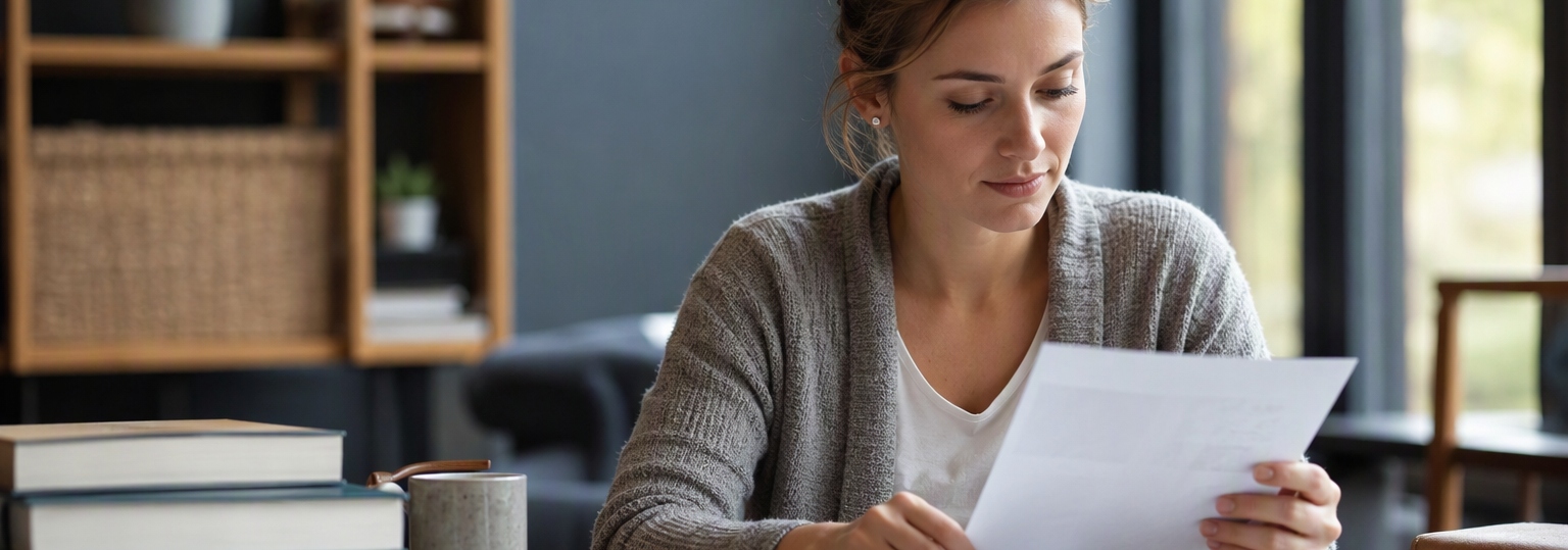 Adult in a home office researching online early childhood education bachelor's programs