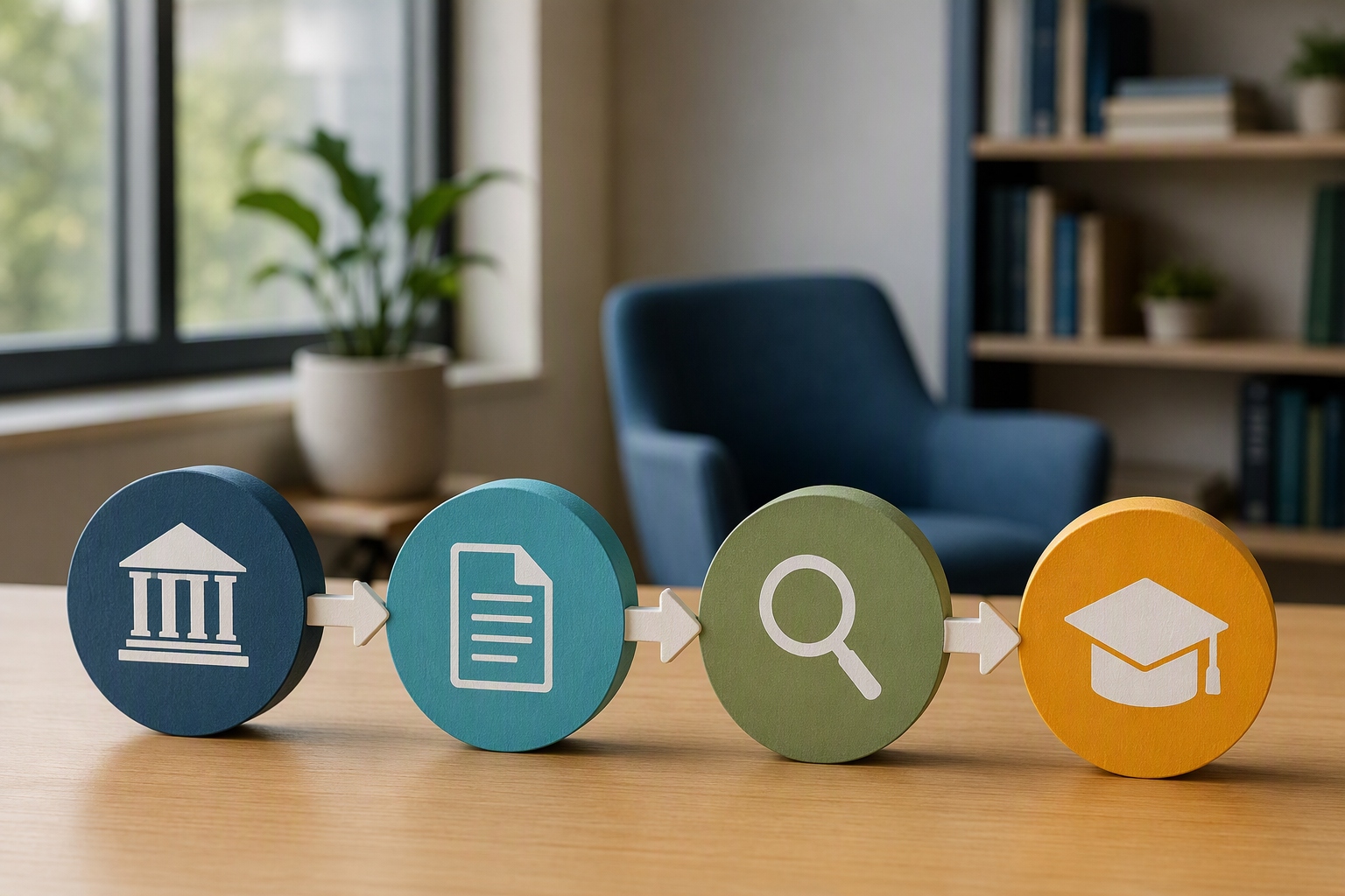 Diagram comparing transfer credit requirements for online education administration certificate admissions