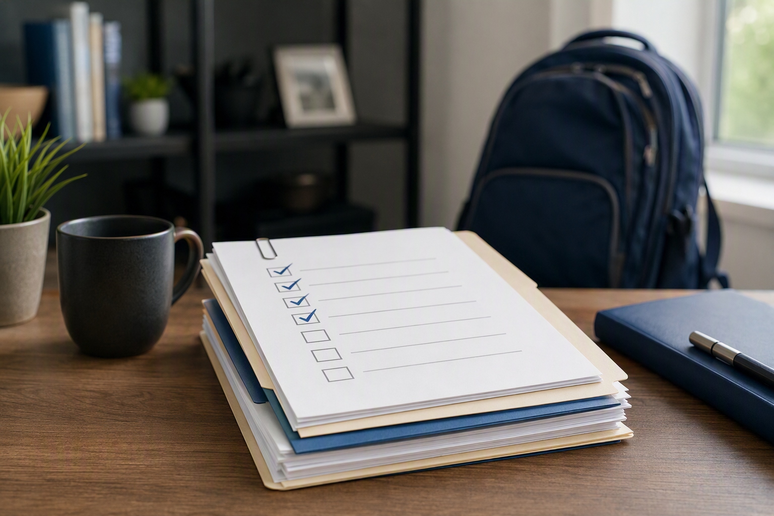 Checklist of documents needed for online law enforcement bachelor's program prerequisites