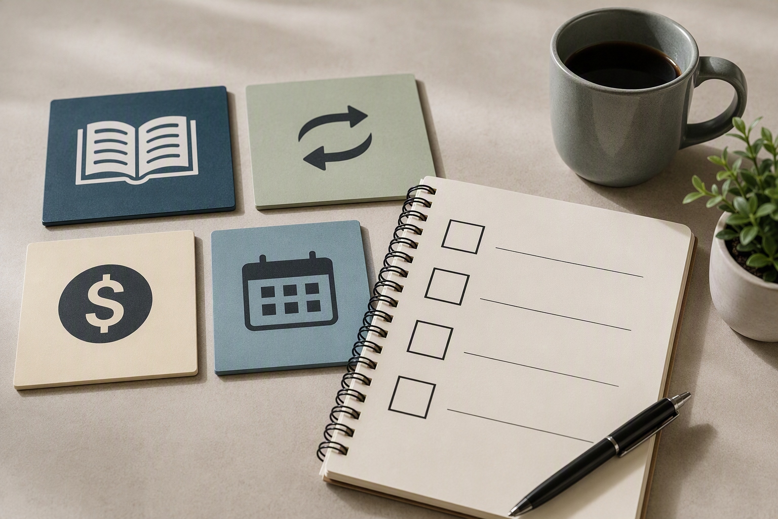 Checklist comparing online liberal arts and business associate programs for customer service careers