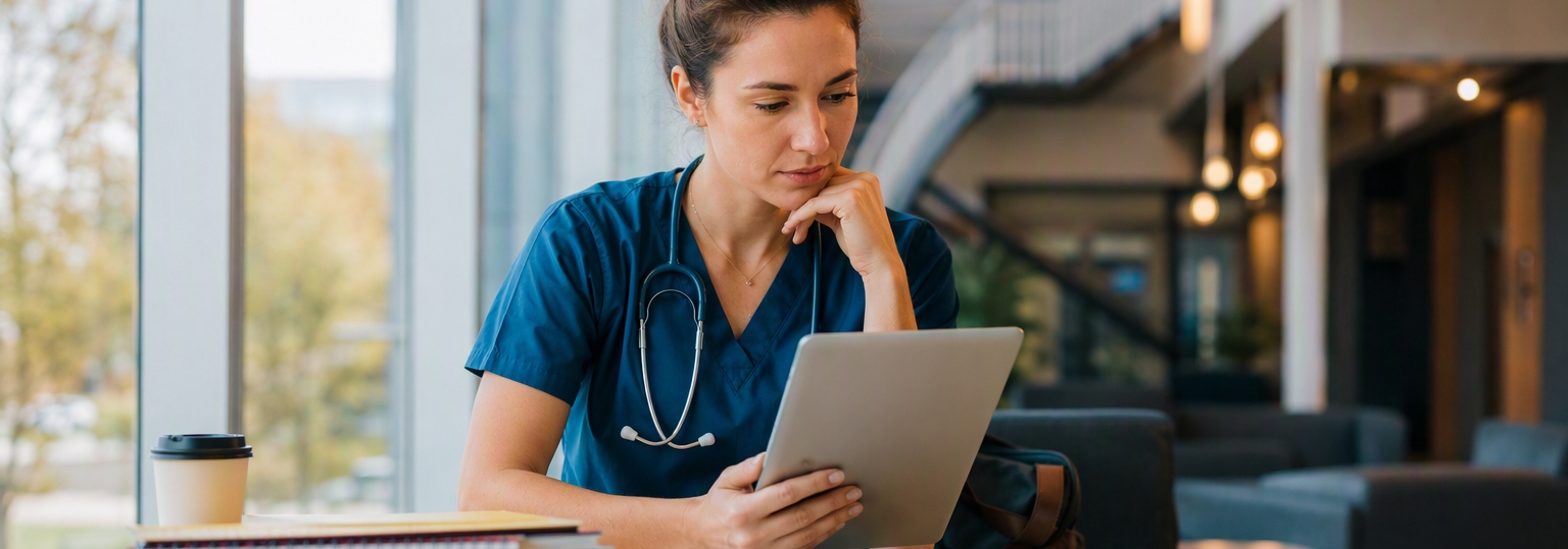 Adult learners engaged in a candid discussion about online nurse practitioner master's programs
