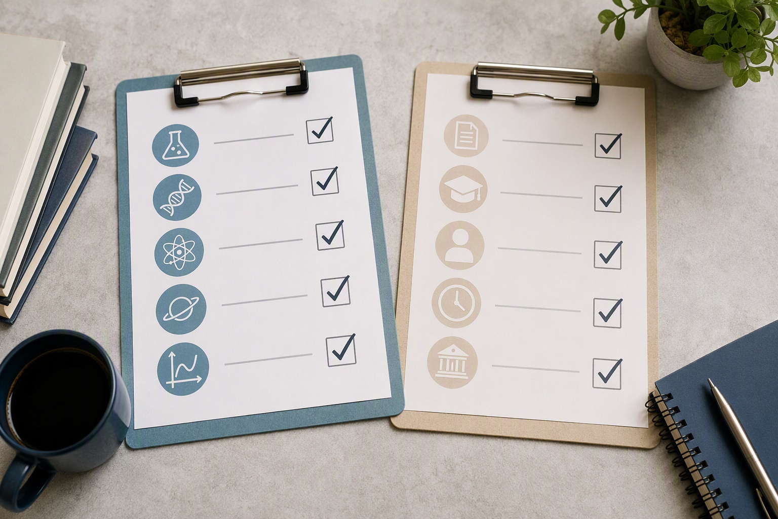 Checklist graphic for reviewing prerequisites for an online nutrition bachelor's program