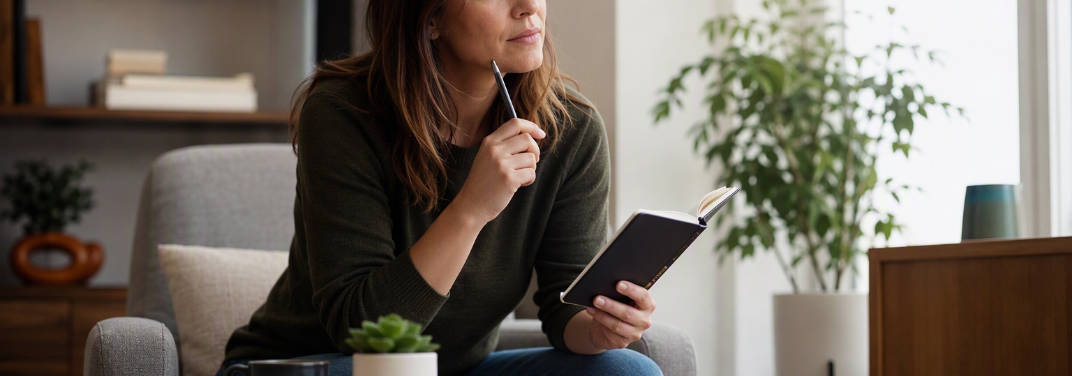 Adults discussing online psychology master’s options in a professional, candid setting