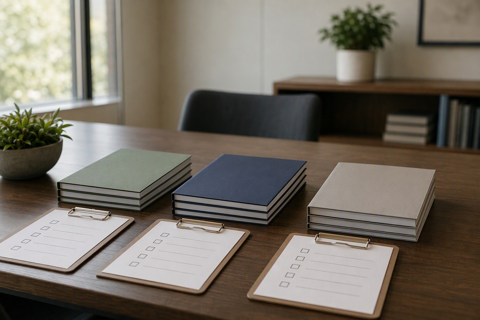 A checklist comparing online education administration master's degree requirements and job postings for school leadership roles